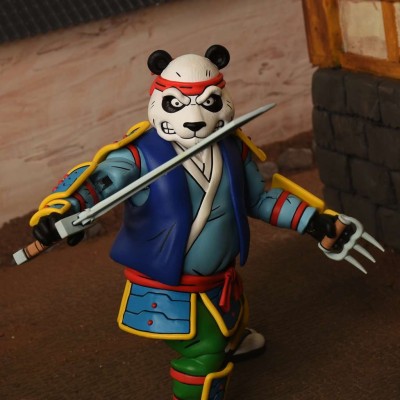 TEENAGE MUTANT NINJA TURTLES CARTOON PANDA KHAN ULTIMATE ACTION FIGURE NECA