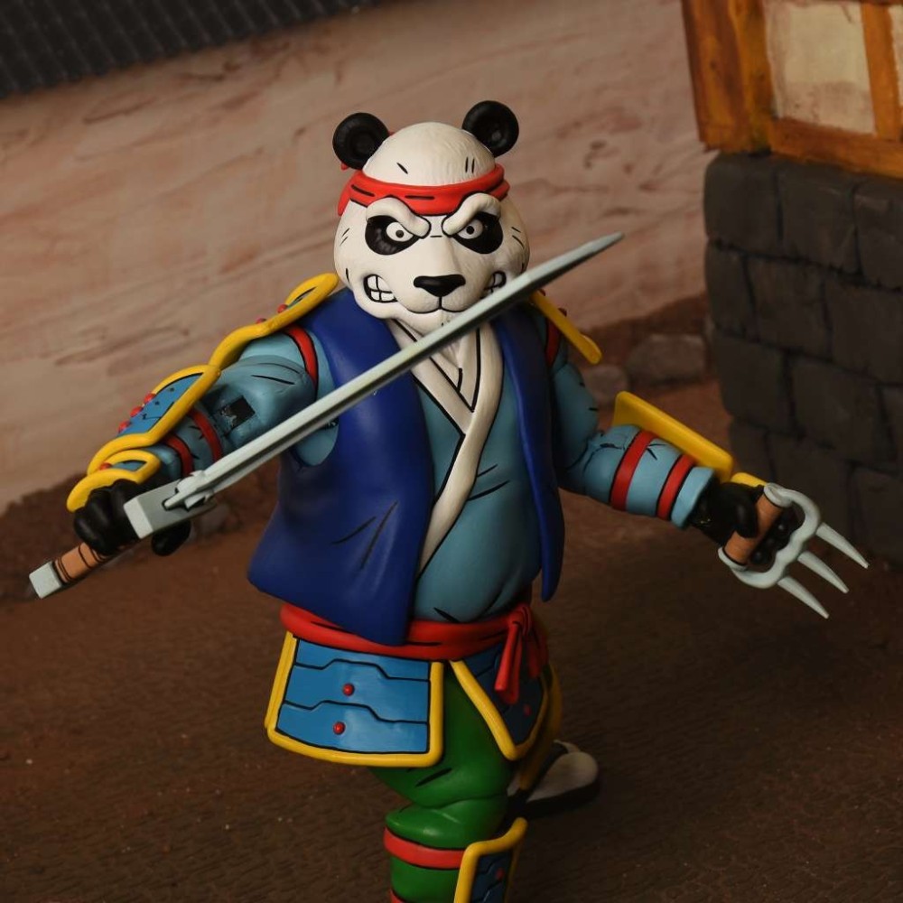 NECA TMNT NINJA TURTLES CARTOON PANDA KHAN ULTIMATE PVC ACTION FIGURE