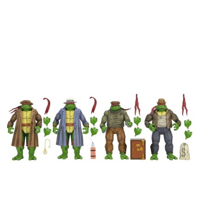 NECA TEENAGE MUTANT NINJA TURTLES MIRAGE COMICS GANGSTER TURTLES 4-PACK PVC ACTION FIGURES