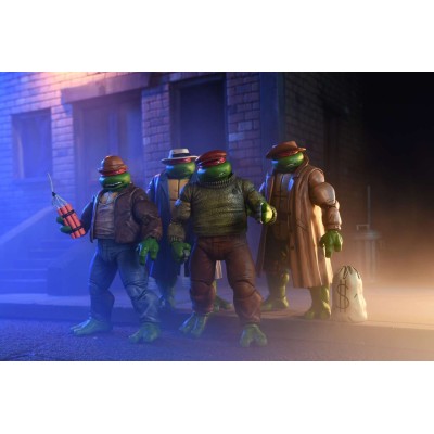 NECA TEENAGE MUTANT NINJA TURTLES MIRAGE COMICS GANGSTER TURTLES 4-PACK PVC ACTION FIGURES