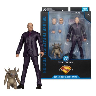 MC FARLANE DC MULTIVERSE SUPERMAN MOVIE 2025 LEX LUTHOR AND BABY KAIJU DELUXE ACTION FIGURE