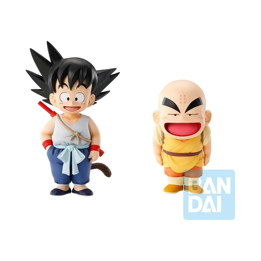 DRAGON BALL GOKU e KRILLIN ICHIBANSHO STATUA FIGURE BANDAI