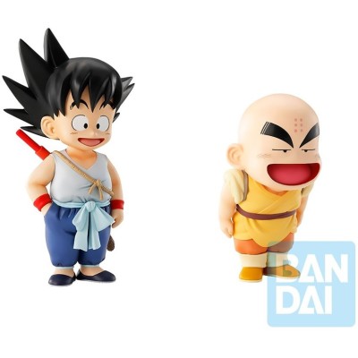 BANDAI DRAGON BALL GOKU and KRILLIN ICHIBANSHO MASTERLISE STATUE PVC FIGURE