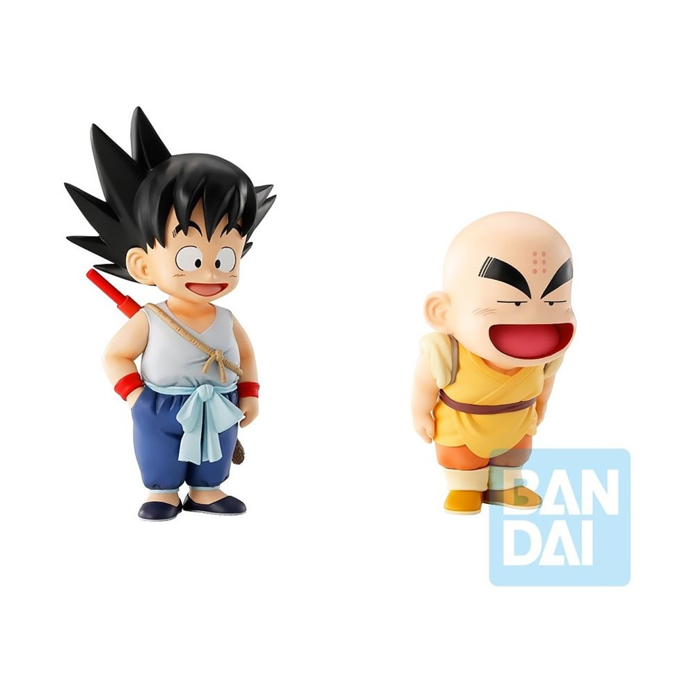 BANDAI DRAGON BALL GOKU and KRILLIN ICHIBANSHO MASTERLISE STATUE PVC FIGURE