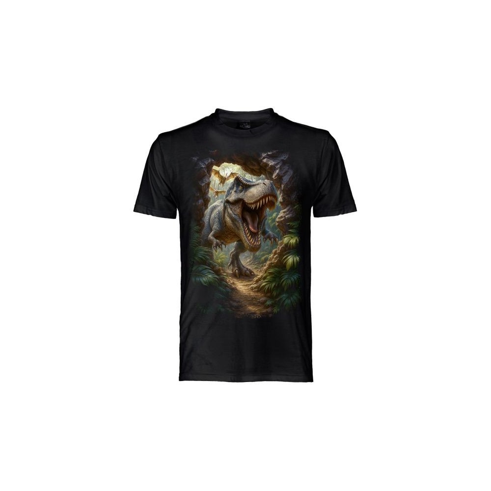 T SHIRT CHILDREN DARK EMBER T-REX