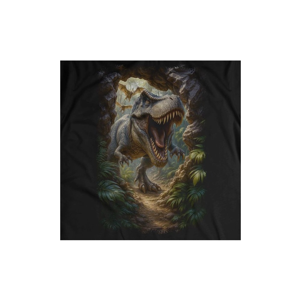 T SHIRT CHILDREN DARK EMBER T-REX