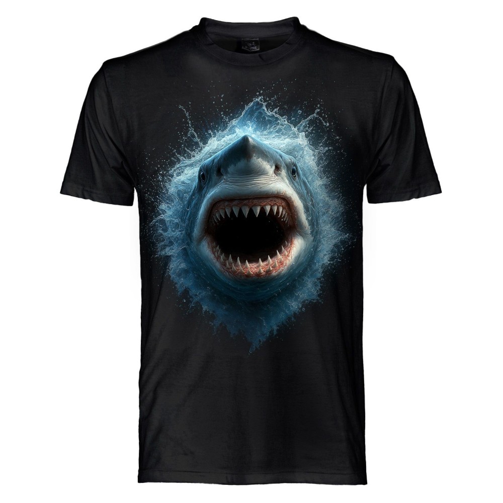 T SHIRT CHILDREN DARK EMBER SHARK