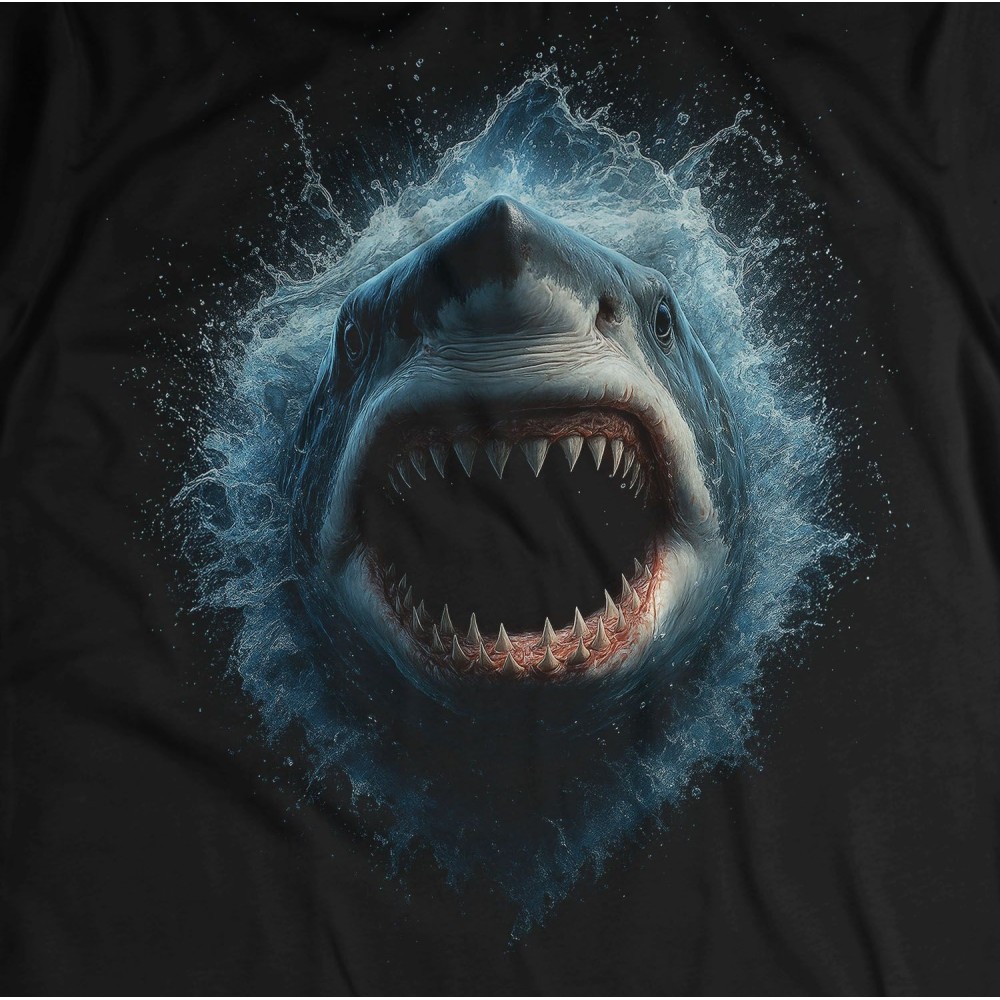 T SHIRT CHILDREN DARK EMBER SHARK