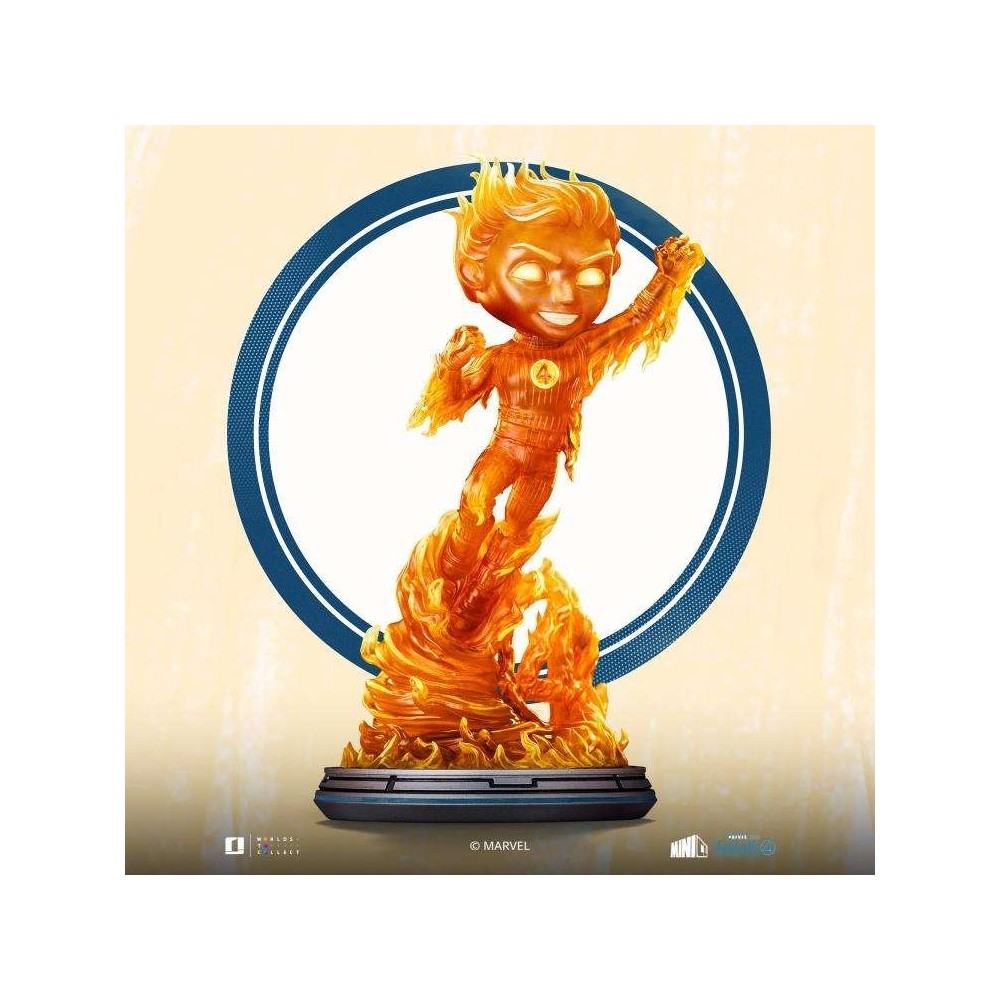 IRON STUDIOS FANTASTIC FOUR FIRST STEPS HUMAN TORCH MINICO PVC FIGURE STATUE