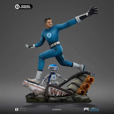 IRON STUDIOS FANTASTIC FOUR FIRST STEPS MISTER FANTASTIC & H.E.R.B.I.E. ART SCALE 1/10 STATUE