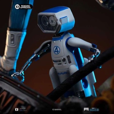 IRON STUDIOS FANTASTIC FOUR FIRST STEPS MISTER FANTASTIC & H.E.R.B.I.E. ART SCALE 1/10 STATUE