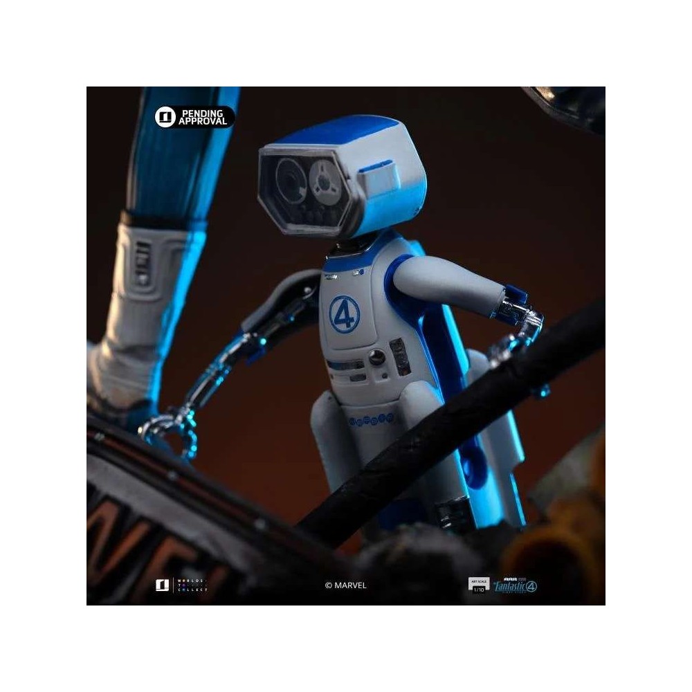 IRON STUDIOS FANTASTIC FOUR FIRST STEPS MISTER FANTASTIC & H.E.R.B.I.E. ART SCALE 1/10 STATUE