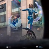 FANTASTIC FOUR FIRST STEPS INVISIBLE WOMAN & FRANKLIN ART SCALE STATUA IRON STUDIOS