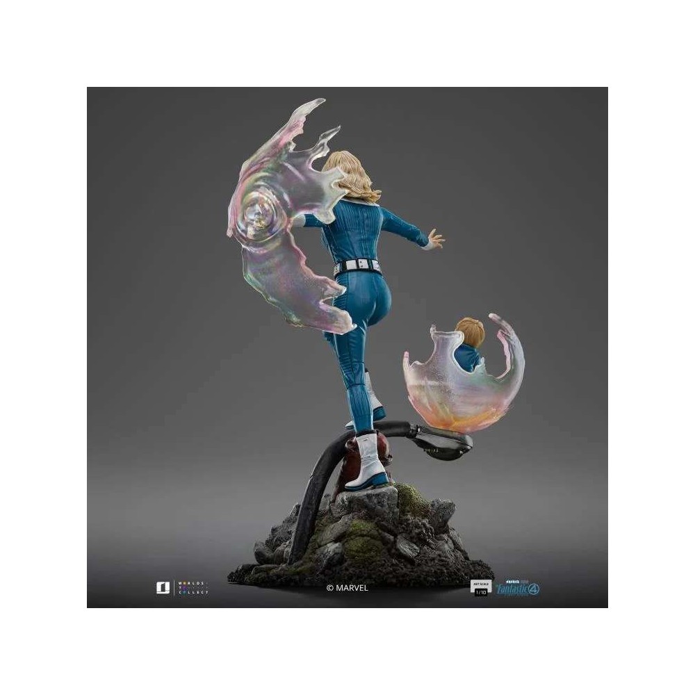 IRON STUDIOS FANTASTIC FOUR FIRST STEPS INVISIBLE WOMAN & FRANKLIN ART SCALE 1/10 STATUE