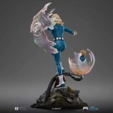 FANTASTIC FOUR FIRST STEPS INVISIBLE WOMAN & FRANKLIN ART SCALE STATUA IRON STUDIOS