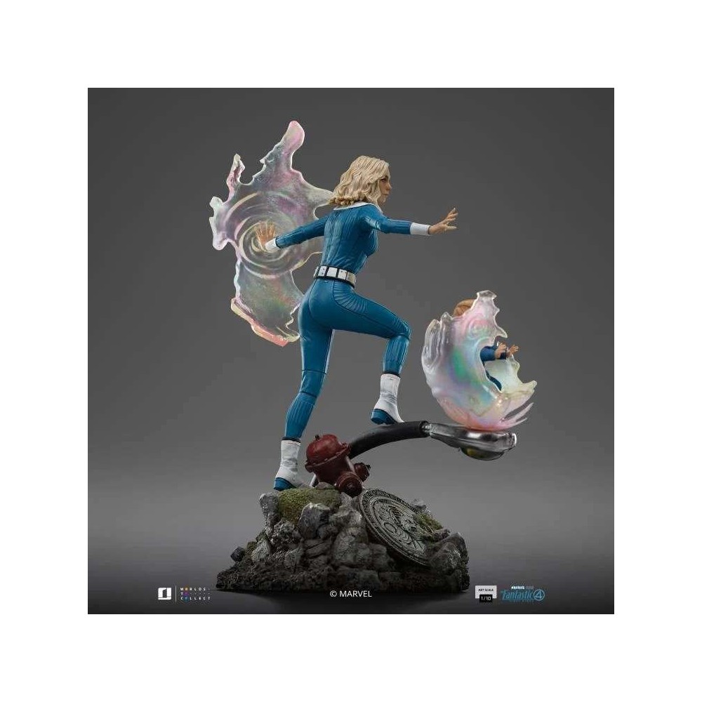 IRON STUDIOS FANTASTIC FOUR FIRST STEPS INVISIBLE WOMAN & FRANKLIN ART SCALE 1/10 STATUE