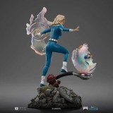 FANTASTIC FOUR FIRST STEPS INVISIBLE WOMAN & FRANKLIN ART SCALE STATUA IRON STUDIOS