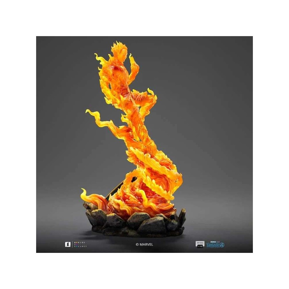 IRON STUDIOS FANTASTIC FOUR FIRST STEPS HUMAN TORCH ART SCALE 1/10 STATUE