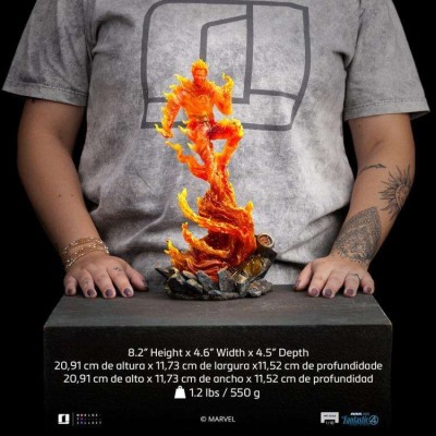 IRON STUDIOS FANTASTIC FOUR FIRST STEPS HUMAN TORCH ART SCALE 1/10 STATUE