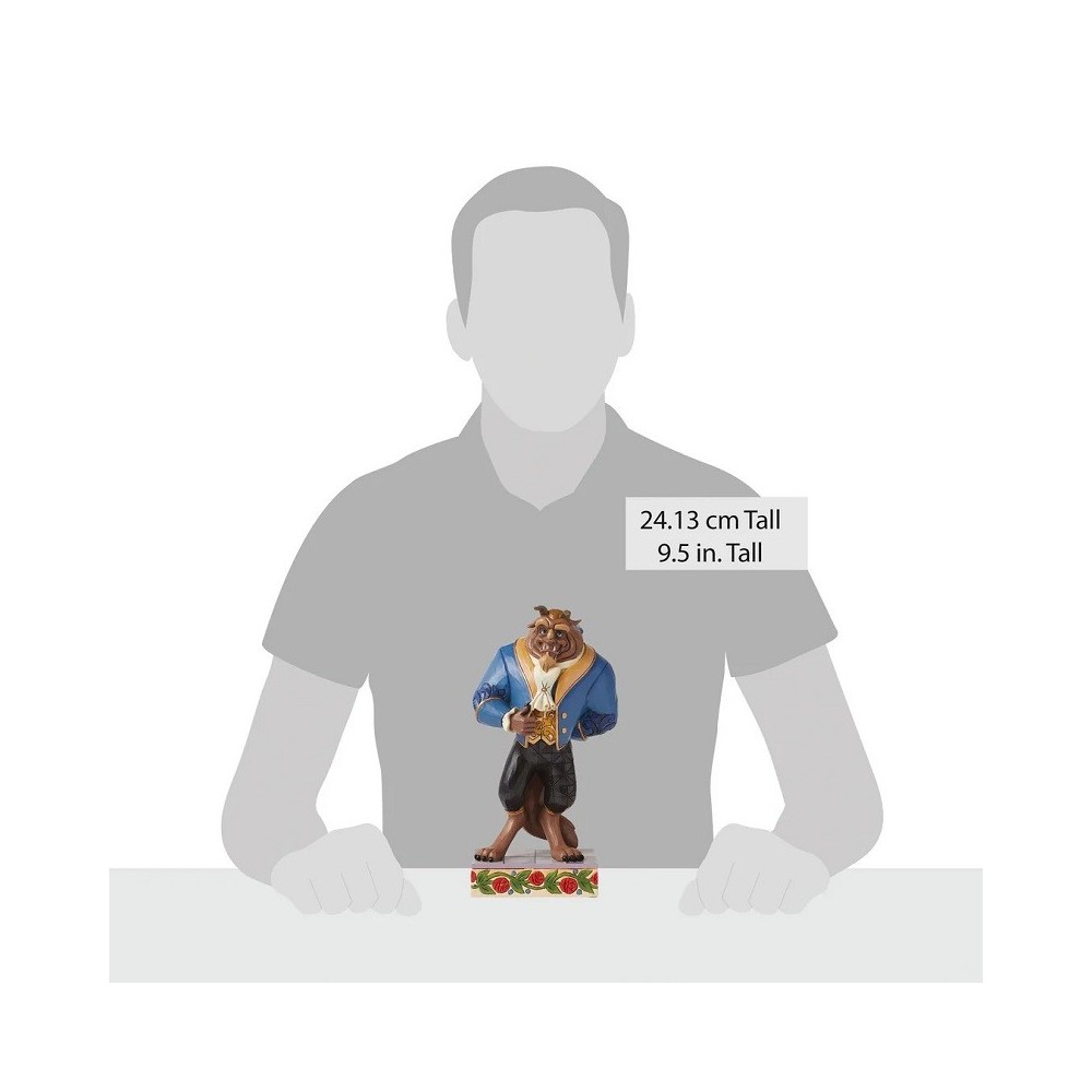 LA BELLA E LA BESTIA BESTIA ABITO DA BALLO DISNEY TRADITIONS STATUA FIGURE ENESCO