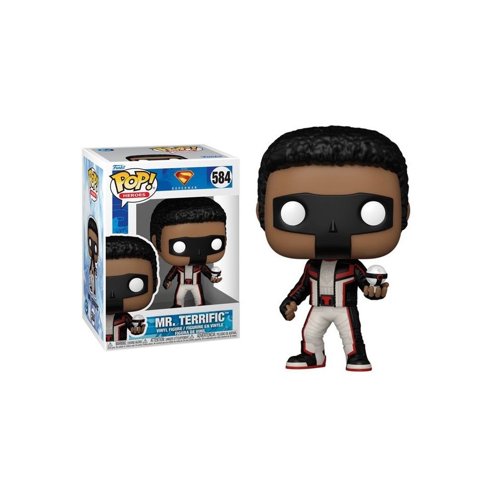 FUNKO FUNKO POP! SUPERMAN 2025 MOVIE MR. TERRIFIC BOBBLE HEAD FIGURE