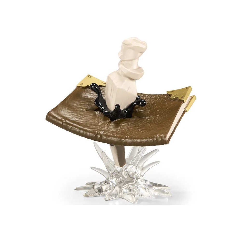 HARRY POTTER DIARIO DI TOM RIDDLE CON ZANNA DI BASILISCO STATUA FIGURE NOBLE COLLECTIONS