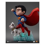 SUPERMAN LEGACY SUPERMAN & KRYPTO MINICO FIGURE STATUA IRON STUDIOS