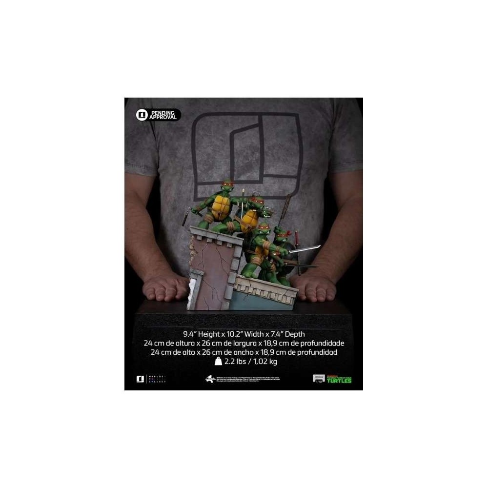 IRON STUDIOS TEENAGE MUTANT NINJA TURTLES ART SCALE KEVIN EASTMAN VERSION 1/10 STATUE RESIN FIGURE