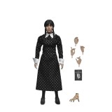 NECA WEDNESDAY ADDAMS CLASSIC DRESS CLOTHED PVC ACTION FIGURE