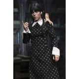 NECA WEDNESDAY ADDAMS CLASSIC DRESS CLOTHED PVC ACTION FIGURE