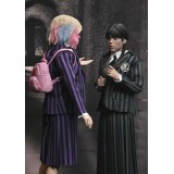 NECA WEDNESDAY ADDAMS & ENID NEVERMORE UNIFORM CLOTHED PVC 2-PACK ACTION FIGURES