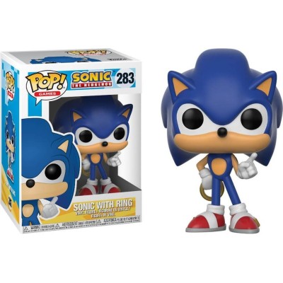 FUNKO POP! SONIC THE HEDGEHOG WITH RING BOBBLE HEAD KNOCKER FIGURE FUNKO