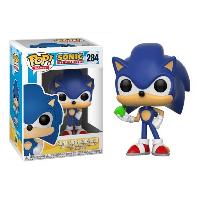 FUNKO POP! SONIC THE HEDGEHOG WITH EMERALD BOBBLE HEAD KNOCKER FIGURE FUNKO