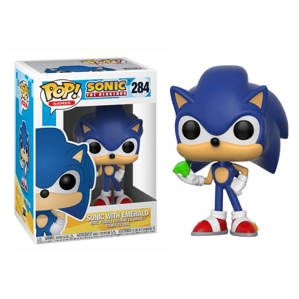 FUNKO POP! SONIC THE HEDGEHOG WITH EMERALD BOBBLE HEAD KNOCKER FIGURE FUNKO