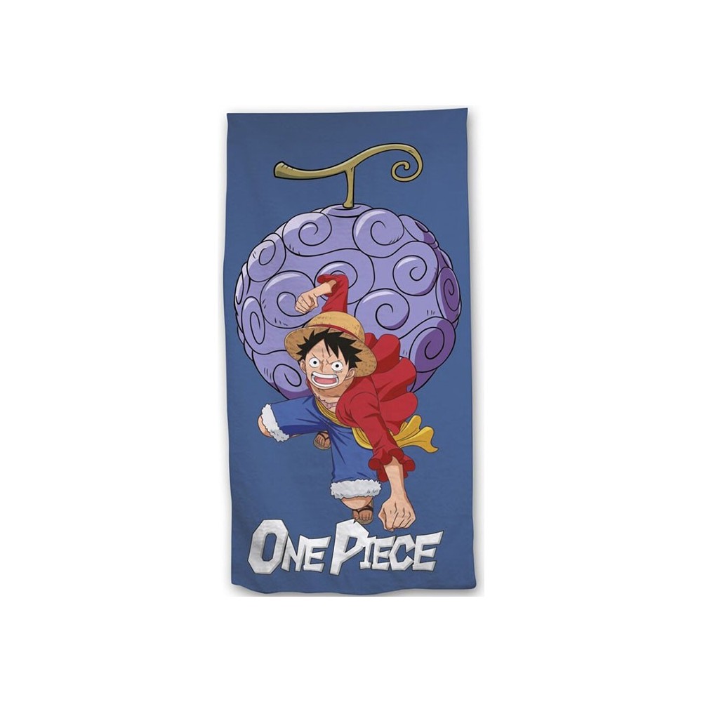 ONE PIECE LUFFY DEVIL FRUIT TELO ASCIUGAMANO 140X70CM AYMAX