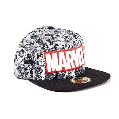 DIFUZED MARVEL LOGO WITH STRIPS ALL OVER BASEBALL CAP