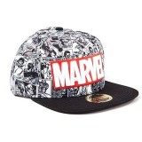 DIFUZED MARVEL LOGO WITH STRIPS ALL OVER BASEBALL CAP