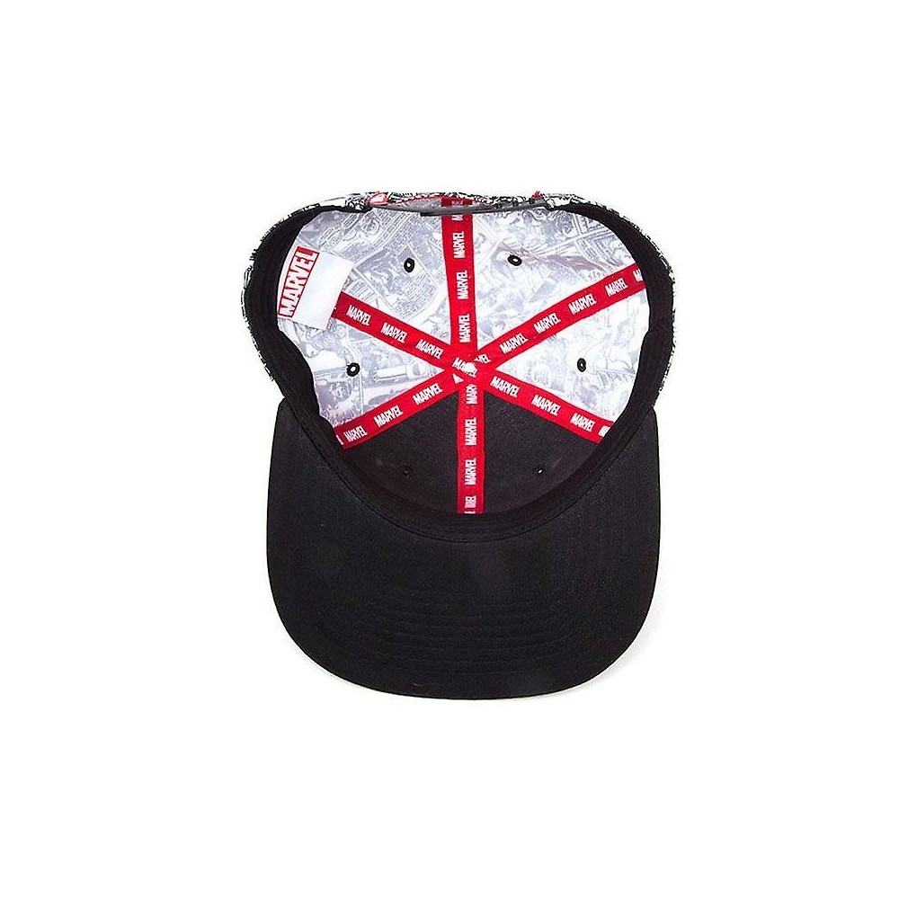 MARVEL LOGO WITH STRIPS ALL OVER CAPPELLO DIFUZED