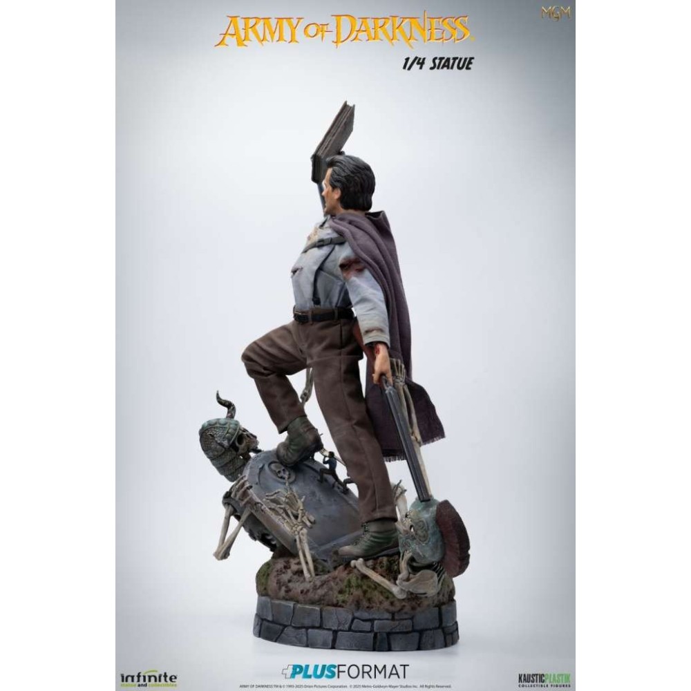 INFINITE STATUE ARMY OF DARKNESS ASH WILLIAMS 1/4 SCALE PLUS FORMAT STATUE RESIN FIGURE