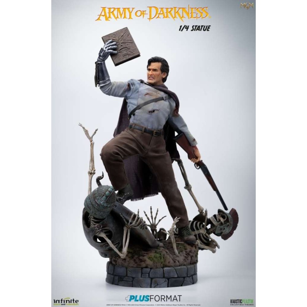 INFINITE STATUE ARMY OF DARKNESS ASH WILLIAMS 1/4 SCALE PLUS FORMAT STATUE RESIN FIGURE