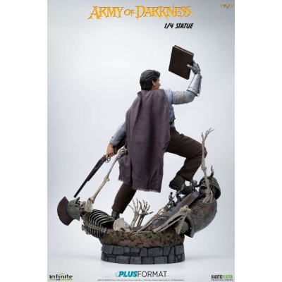 INFINITE STATUE ARMY OF DARKNESS ASH WILLIAMS 1/4 SCALE PLUS FORMAT STATUE RESIN FIGURE