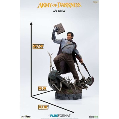 INFINITE STATUE ARMY OF DARKNESS ASH WILLIAMS 1/4 SCALE PLUS FORMAT STATUE RESIN FIGURE