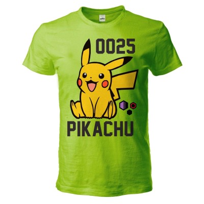 MAGLIA T SHIRT BIMBO POKEMON PIKACHU 025 VERDE