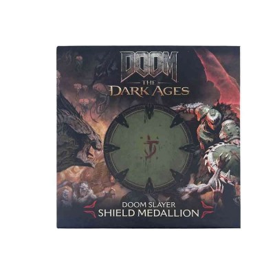 FANATTIK DOOM THE DARK AGES DOOM SLAYER SHIELD MEDALLION LIMITED REPLICA