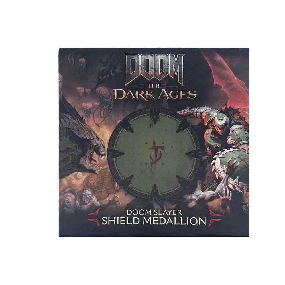 FANATTIK DOOM THE DARK AGES DOOM SLAYER SHIELD MEDALLION LIMITED REPLICA