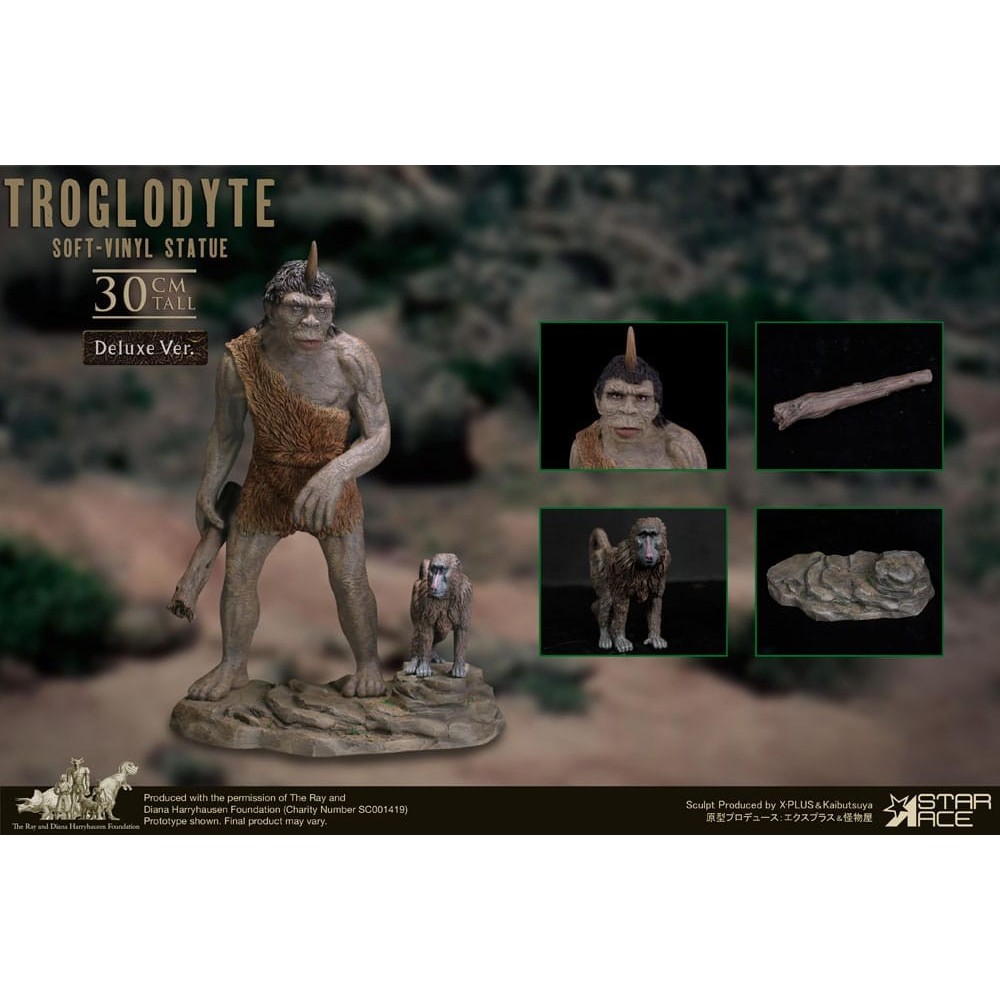 STAR ACE RAY HARRYHAUSEN BUBO THE MECHANICAL OWL TROGLODYTE DELUXE SOFT VINYL STATUE 30CM FIGURE