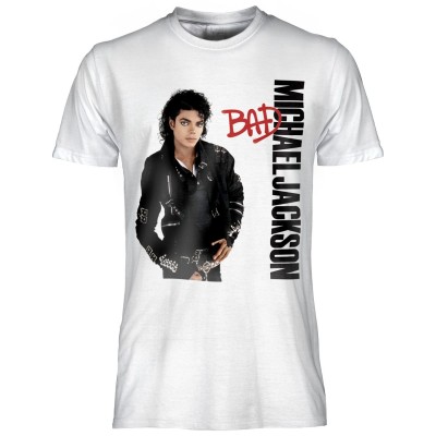MAGLIA T SHIRT MICHAEL JACKSON BAD