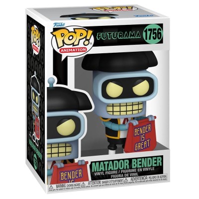 FUNKO FUNKO POP! FUTURAMA MATADOR BENDER BOBBLE HEAD FIGURE