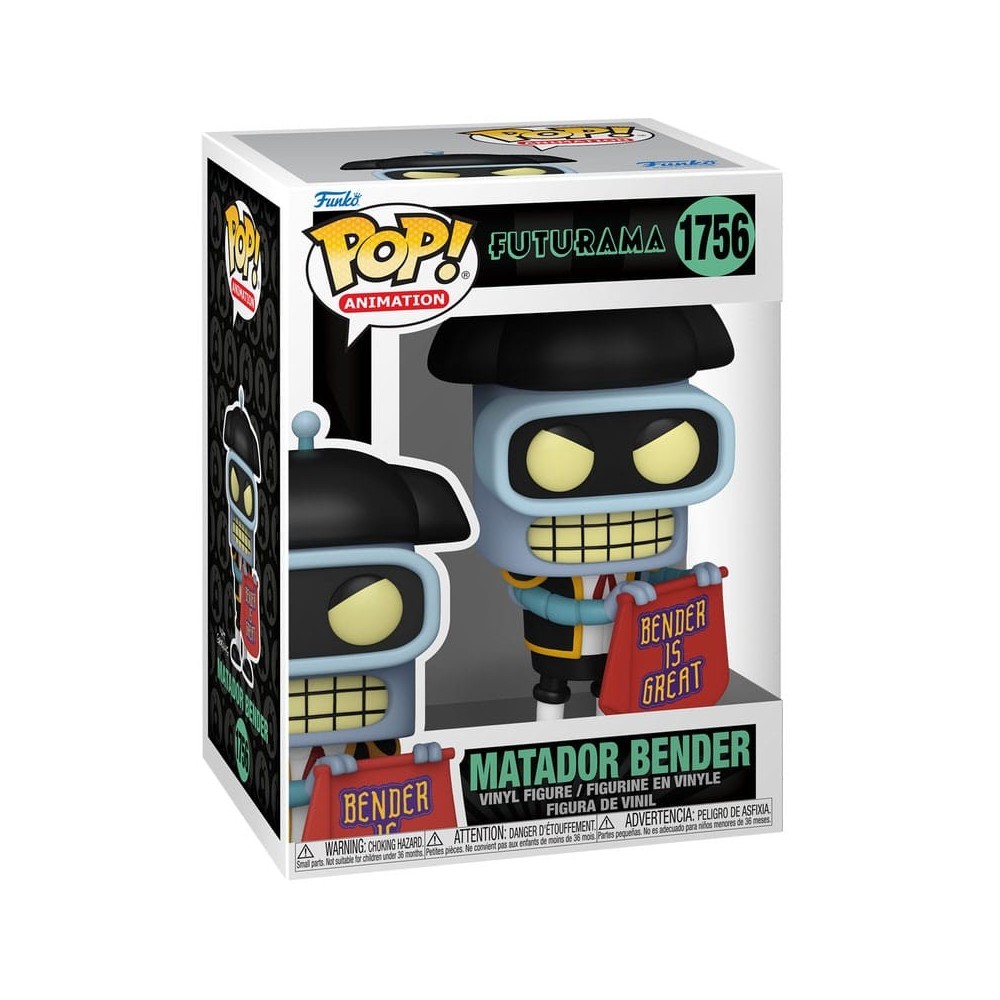 FUNKO FUNKO POP! FUTURAMA MATADOR BENDER BOBBLE HEAD FIGURE