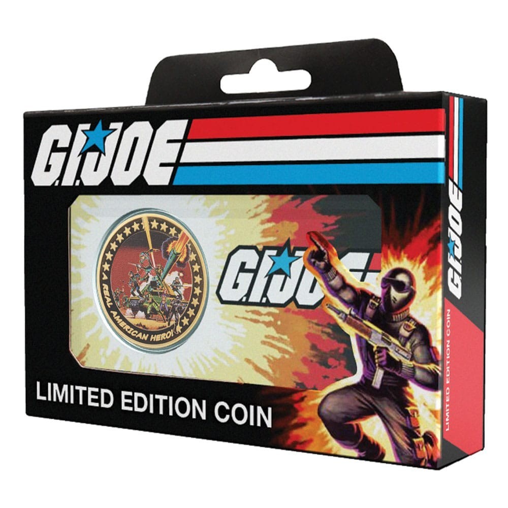 G.I. JOE A REAL AMERICAN HERO 60TH ANNIVERSARY 24K GOLD PLATED COIN LIMITED EDITION MONETA DA COLLEZIONE FANATTIK